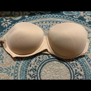Pink VS 36D strapless Bra